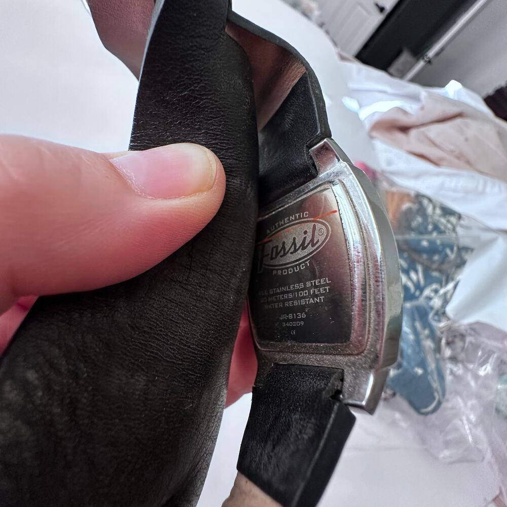 Fossil JR-8136 Stainless Steel Leather Watch - Picture 7 of 8